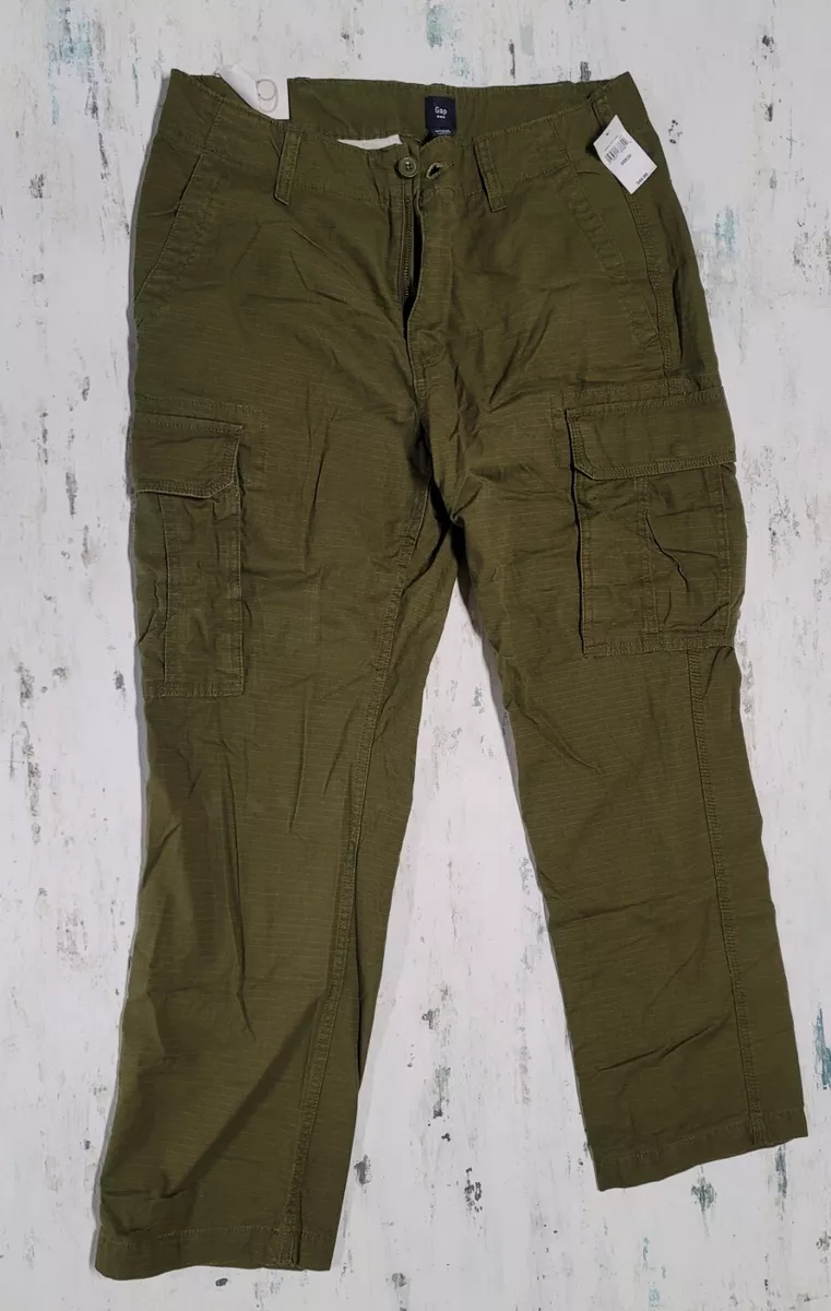 PANTALON COUPE DROITE GAP HOMME 33 30 style cargo vert vente au d tail 49