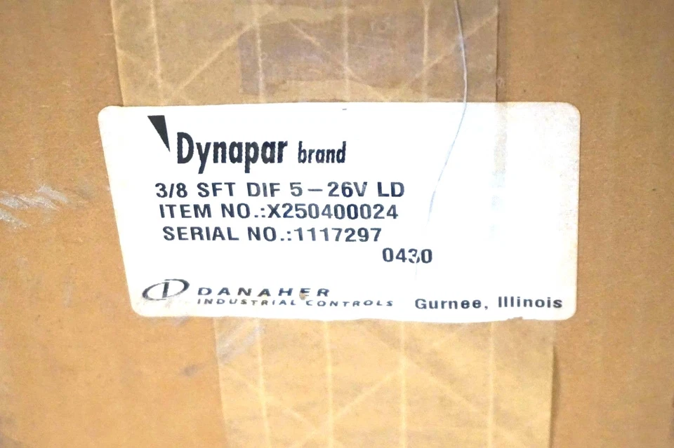 NEW DYNAPAR X250400024 ENCODER 3/8 SFT DIF 5-26V LD - Image 2 of 3