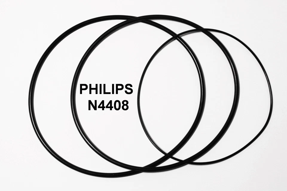 COURROIES SET PHILIPS N4408 MAGNETOPHONE A BANDE EXTRA FORT NEUF FABRIQUE N 4408