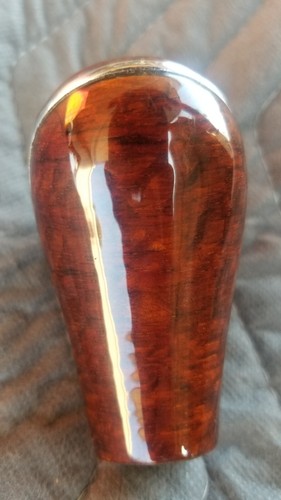 Eucalyptus & Chrome Gear Shift Handle Shifter Knob Fits Mercedes-Benz C-Class - Picture 6 of 8