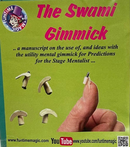 SWAMI GIMMICK + BOOK 4 Under Nail Writer Set Mental Magic Trick Prediction Lead - Picture 5 of 10