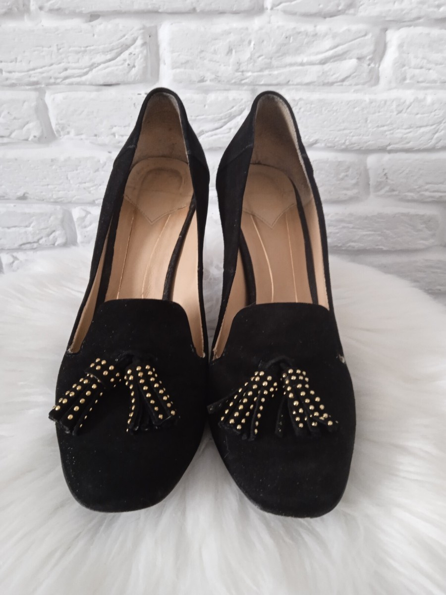 Massimo Dutti Black suede Heel womens shoes EU 38 US 8 | eBay