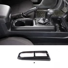 Matte Black Console Gear Panel Cover Trim For Toyota Tacoma 2016-2023