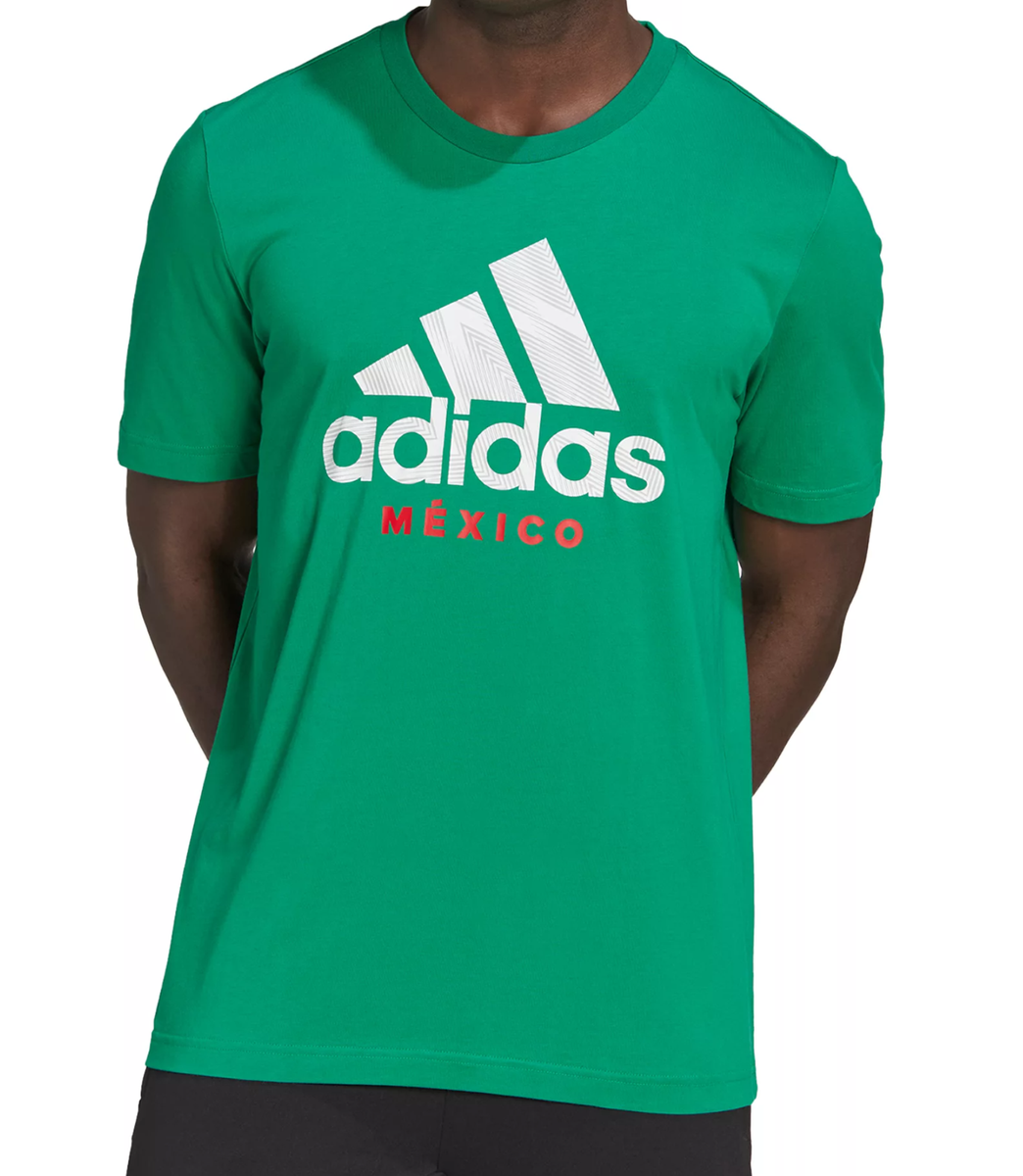 ★★送料無料★★adidas Originals MEN'S POLYESTER T-SHIRT 2 NEW MEN'S ADIDAS ORIGINALS MEXICO TEE SHIRT~SIZE 2XL #HJ0281