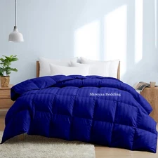 Awesome Down Alternative Comforter+Sheet Set Full Size Egyptian Blue Stripes