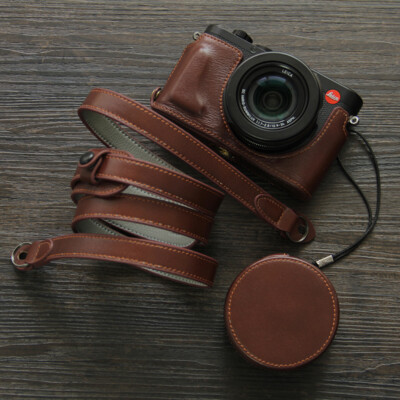 Suitable For Leica D-LUX8 Genuine Leather Camera Half Cases Bag Covers Handmade