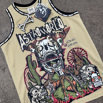 Travis Scott Astroworld Cactus Jack Brand X Basketball Jersey Size L