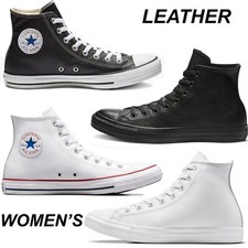 CONVERSE Chuck Taylor Women's Hi-Top Premium Leather Sneakers Shoes Kicks New