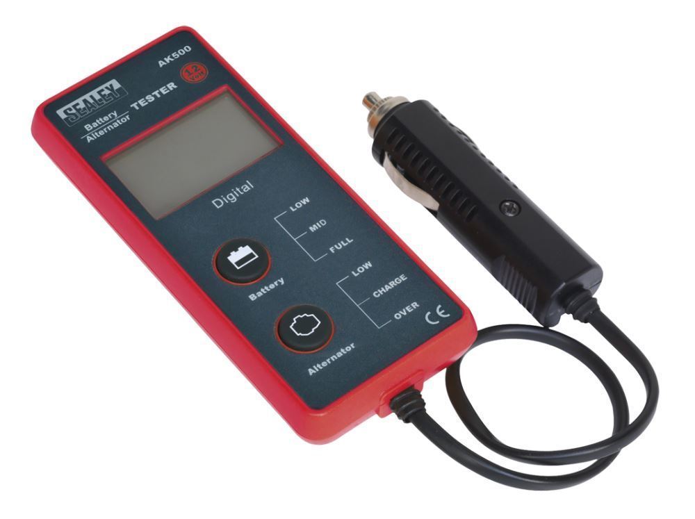 Sealey AK500 Car Van Battery Alternator Tester Tool 12V 12 Volt With LCD  Screen
