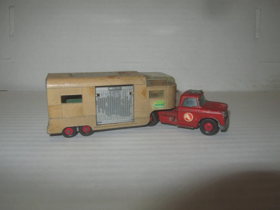 MATCHBOX BY LESNEY King Size K18 Articulated Horse Van Rimorchio Cavalli ROTTAME - Immagine 3 di 4