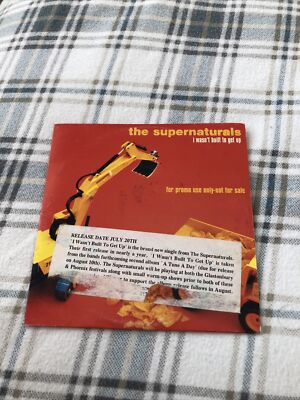 THE SUPERNATURALS - I WASN'T BUILT TO GET UP CD1 (CD SINGLE)  Promo