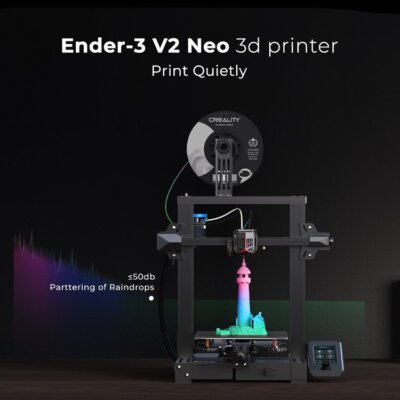 2023 Official Creality Ender-3 V2 Neo 3D Printer Integrated Design 