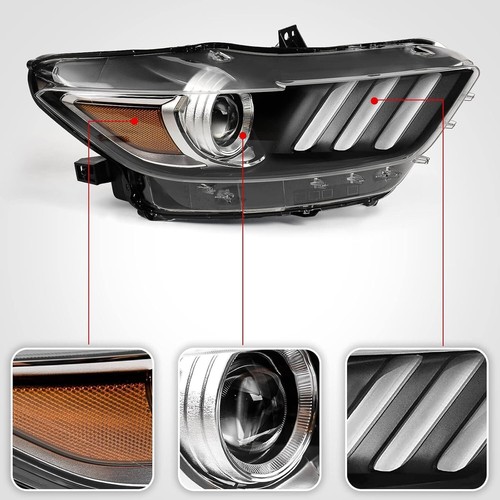 Right Passenger Side HID Headlight For 2015-2022 Ford Mustang FR3Z-13008-J - Picture 3 of 5