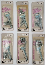 Midwest Fastener #12 X 3/4" Self Drill Screws Hex Head Silver 4 Pk Lot of 6