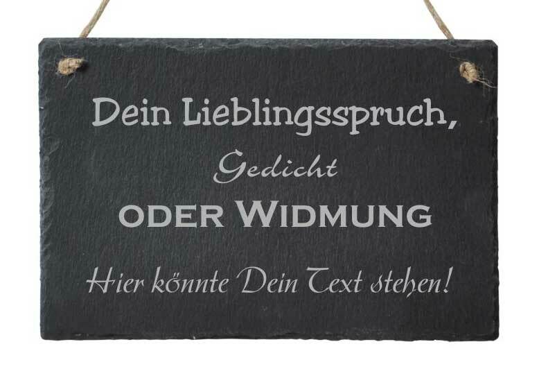 Türschild Schiefer mit Deinem Wunschtext zum Umzug, Einzug Muttertag, Geschenk
