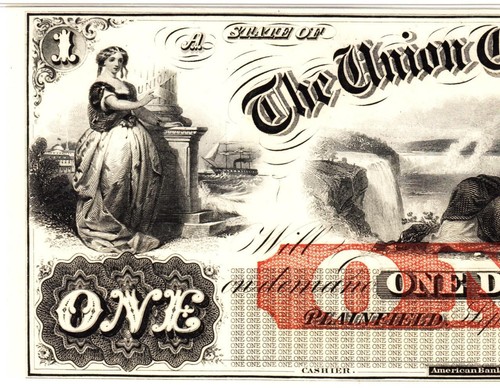 $1 Plainfield, NJ- Union County Bank PMG 66 EPQ GEM UNCIRCULATED- WOW AMAZING!!! - Picture 5 of 11