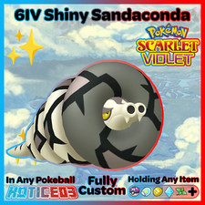 ✨ SHINY 6IV SANDACONDA ✨ Pokemon SCARLET and VIOLET lv100 Battle Ready +VGC EVs