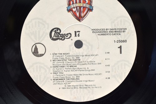 Chicago 17 Vinyl LP 1984 Warner Bros Records USA 1-25060 with Inner Sleeve Inser - Picture 8 of 13