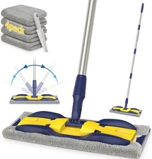Trapeador Para Piso De Madera Ceramica Mopa Microfibra Limpieza Casas Flat Mop