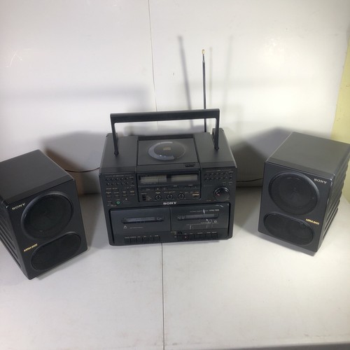 SONY CD Radio Double Cassette Player CFD-765 Stereo BoomBox Read Description - Picture 18 of 18