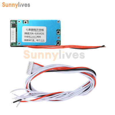7S 29.4V Li-ion Ternary Li Battery Protection Board Charging Discharging Protect