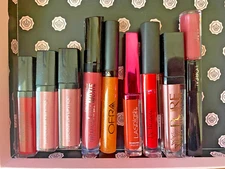 Lot of 9 Lip Glosses, including Bare Minerals, OFRA, more