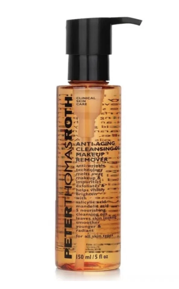 Aceite limpiador antienvejecimiento Peter Thomas Roth desmaquillante 5 oz nuevo en caja Foto 2 de 4