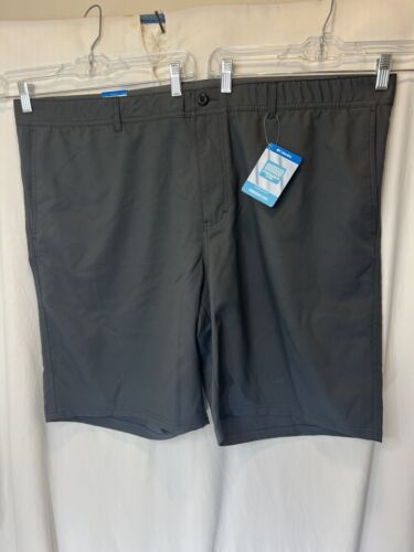Columbia Regular Fit Freezer Coil Comfort Waist Gray Outdoor Shorts 50 NWT $65 - Picture 1 of 4