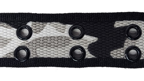 Camouflage Styles 2 Holes Row Grommet Stitched Canvas Fabric Military Web Belt - Picture 9 of 11