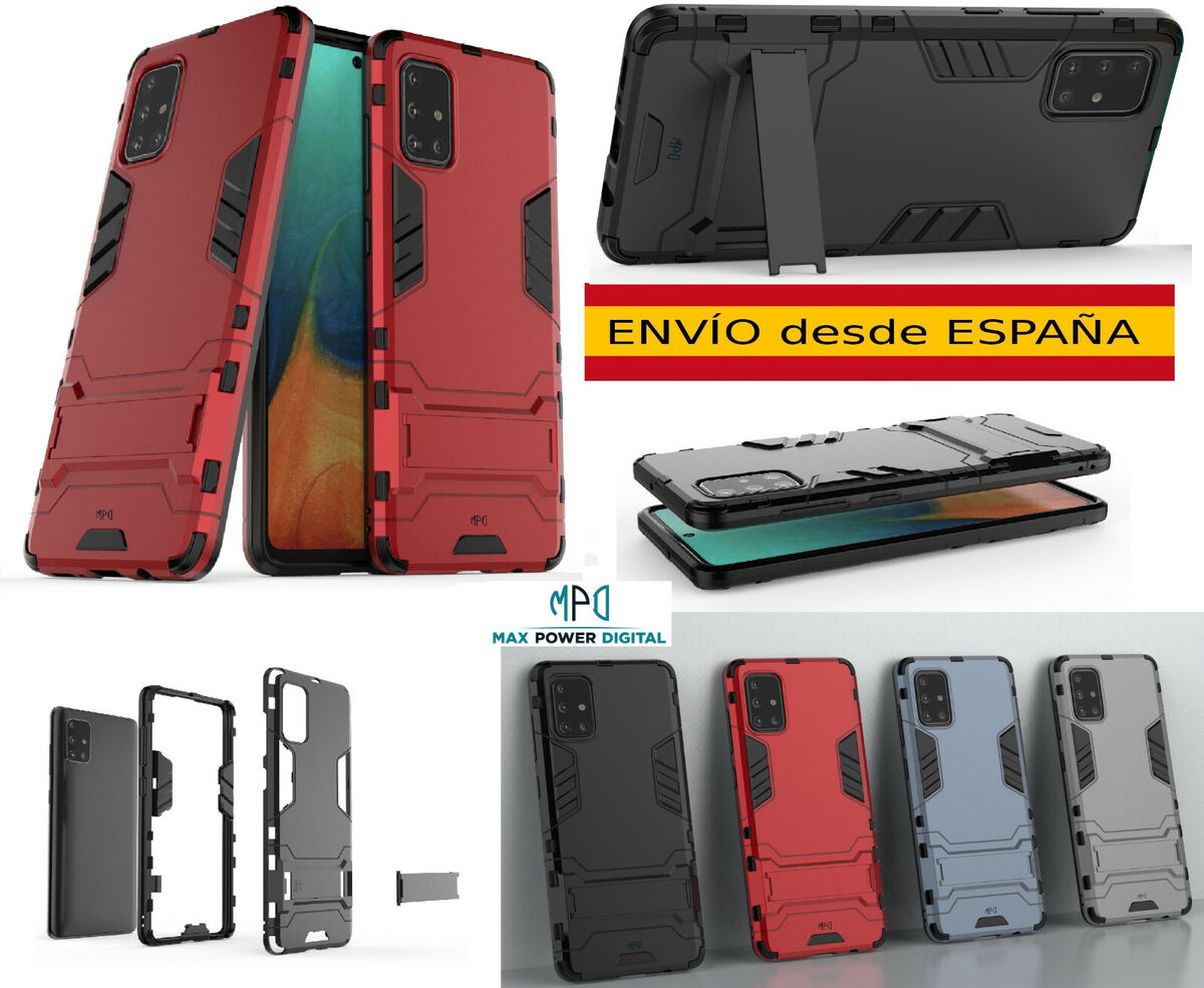 Funda + Protector Samsung Galaxy A71 Con Soporte - Carcasa Rígida Antigolpes