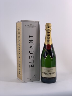 Moet Chandon Gold Brut Champagner Gift Set Metall Box 0,75l Flasche 12%Vol
