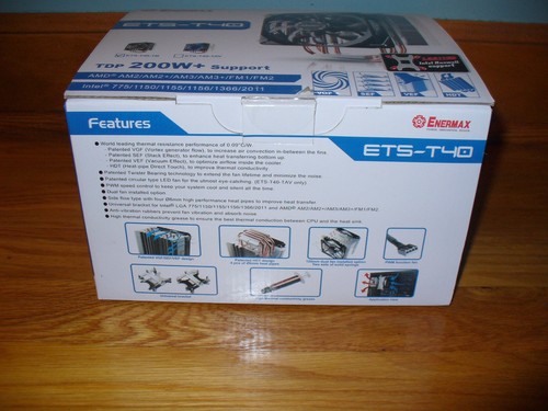 Enermax ETS-T40-TB Heat Pipe CPU Cooler with T.B.SILENCE PWM Twister Bearing Fan - Picture 8 of 12