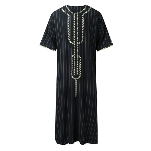 Mens Robe Muslim Clothing Saudi Arab Jubba Kaftan,Dishdash,Thobe,Long-Sleeve - Picture 31 of 36
