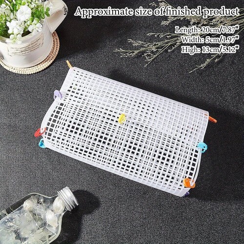 5pcs Plastic Mesh Canvas Sheets for Embroidery Acrylic Yarn Crafting Knit - Picture 4 of 6
