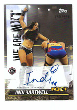 INDI HARTWELL 2021 TOPPS WWE NXT ON CARD ROOKIE AUTO /250