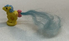 My Little Pony G1 Petite Ponytail Yellow Blue Hair Long Tail Pizza Cutie Mark