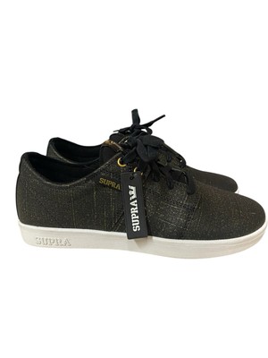 Terry Kennedy Supra Mens Skate Shoes Sneakers Size 9 No Box Black & Gold