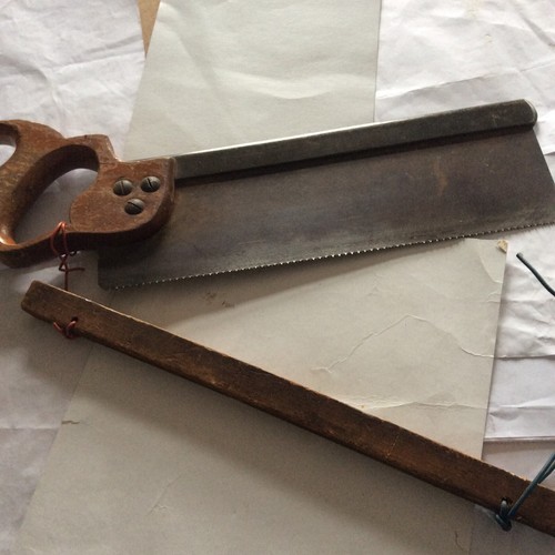 A Vintage W M Marples And Sons Tenon Saw Cast Steel.In Original Condition - Picture 6 of 12