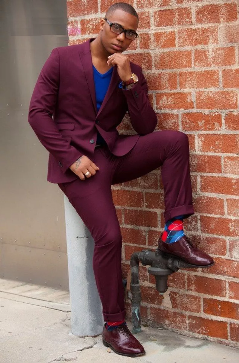 Burgundy Suit with Vest | Custom Jas Pria