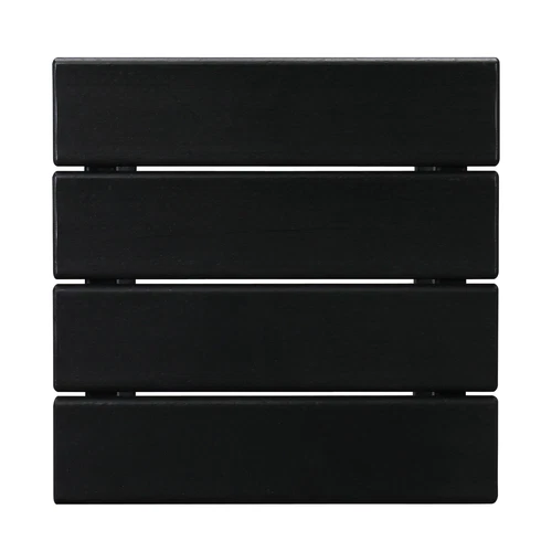 36*36*47cm Single Layer Square HDPE Side Table Black - Picture 18 of 23