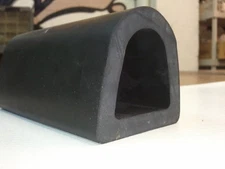 EXTRUDED DOCK RUBBER BUMPER D SHAPE 2"W X2 "HT