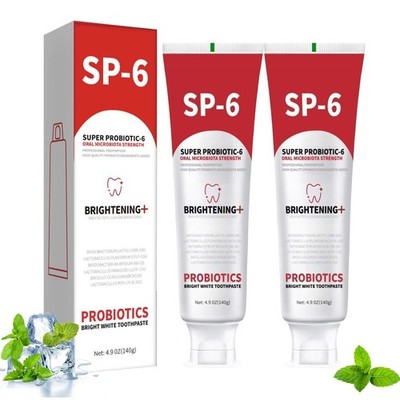 SP-6 Probiotische Whitening Zahnpasta, 2pcs Intense Whitening Zahnpasta, 6 Pr...
