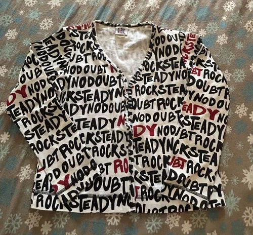 VTG Rare 2001 Official No Doubt Band Gwen Stefani ROCK STEADY Jacket Giant tag image 2