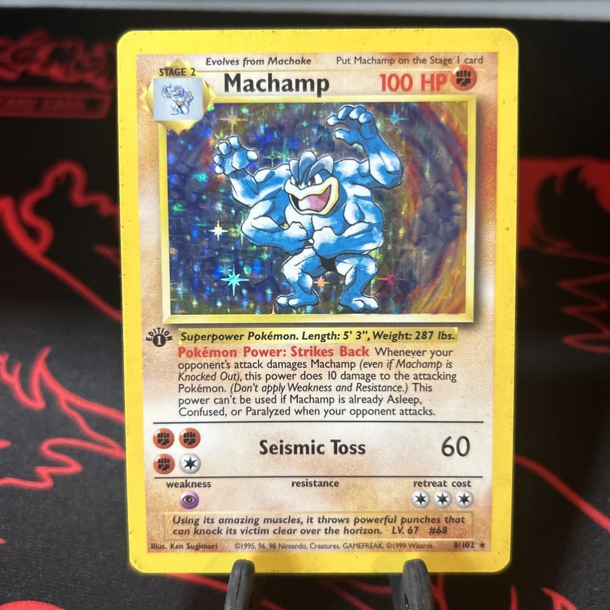 Machamp Pokémon TCG Base Set Individual Collectible Card Game