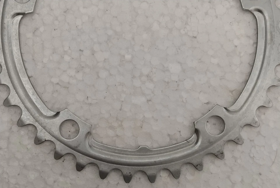 Corona Corsa ACCIAIO Vintage SHIMANO 39T BCD130 Road Racing Bike STEEL Chainring - Immagine 2 di 4