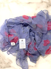 Vintage Shanghai WANLI Silk Scarf   Hand-Rolled Edges. Certificate