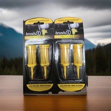 brush t Pro XLT Jumbo Yellow Plastic Golf Tees 3 1/8 in, 2 Pack