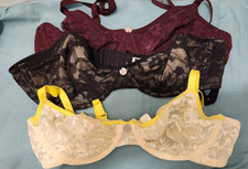 DKNY Intimate Signature Lace 36B Unpadded Underwire Lot of 3  37-2