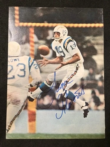 Lance Alworth Signed Vintage Magazine Page/Photo San Diego Chargers Autograph