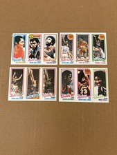 1980-81 Topps Basketball Kareem Abdul Jabbar 4 Card Lot Excellent Condition